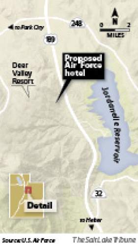 Air Force hotel
A site west of Jordanelle Reservoir and east of Deer Valley Resort is proposed to house a hotel retreat for the U.S. Air Force.
