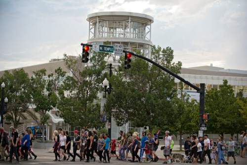 Lennie Mahler  |  The Salt Lake Tribune

Zombies take to the streets in the 9th annual SLC Zombie Walk in downtown Salt Lake City, Sunday, Aug. 7, 2016.