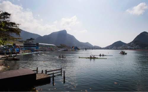 Rick Egan  |  The Salt Lake Tribune

Conditions were sunny and warm, with no wind, for the rowers competing at Lagoa Stadium, in Rio de Janeiro, Tuesday, August 9, 2016.