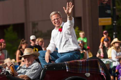 Chris Detrick  |  The Salt Lake Tribune

Eric Jergensen participates in the 163rd annual Days of '47 KSL 5 Parade on Tuesday July 24, 2012.