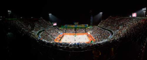 Rick Egan  |  The Salt Lake Tribune

The Beach Volleyball Arena, in Rio de Janeiro, Sunday, August 7, 2016.