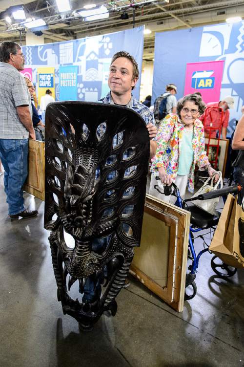 Trent Nelson  |  The Salt Lake Tribune
Unique items were visible at the Salt Palace Convention Center in Salt Lake City, where The Antiques Roadshow taped three episodes Saturday August 13, 2016.