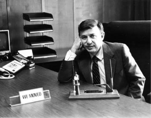Tribune file photo
Salt Lake County Commissioner William E. Dunn, October 1, 1981. Dunn, also a former Murray mayor, died Saturday, Aug. 13, 2016.