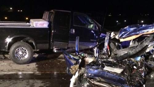 Courtesy of Utah County Sheriff's Office
Two Eagle Mountain teens died early Wednesday morning in this head-on crash.