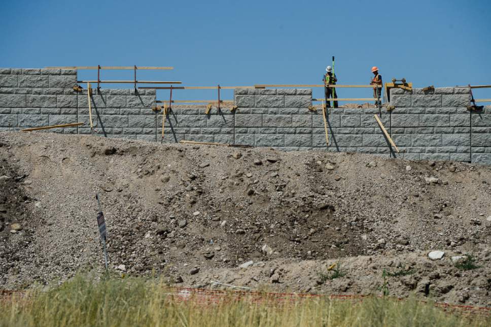 Francisco Kjolseth | The Salt Lake Tribune
Work is ongoing for the extension of the new Mountain View Corridor highway near 4700 S. 5800 W. in West Valley City on Tuesday, Aug. 16, 2016.