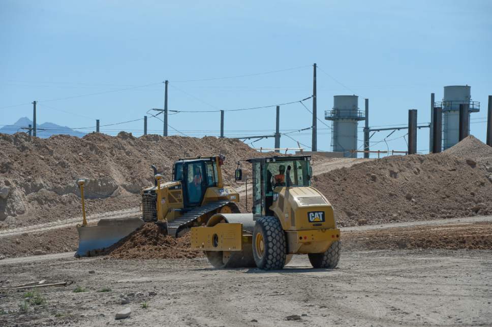 Francisco Kjolseth | The Salt Lake Tribune
Work is ongoing for the extension of the new Mountain View Corridor highway near 4700 S. 5800 W. in West Valley City on Tuesday.