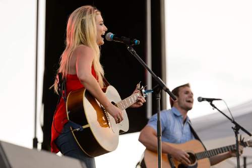 Trent Nelson  |  The Salt Lake Tribune
Stephanie Quayle performs on the opening day of the Salt Lake County Fair, Wednesday August 17, 2016, marking its 80th year with traditional fair events and modern entertainment. The Fair continues through the weekend at the Salt Lake County Equestrian Center in South Jordan.