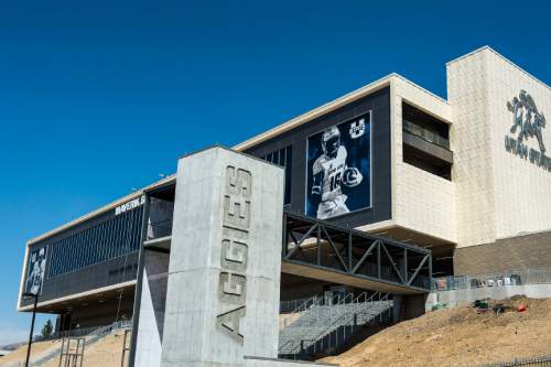 Chris Detrick  |  The Salt Lake Tribune
Maverik Stadium at Utah State University Wednesday August 17, 2016.