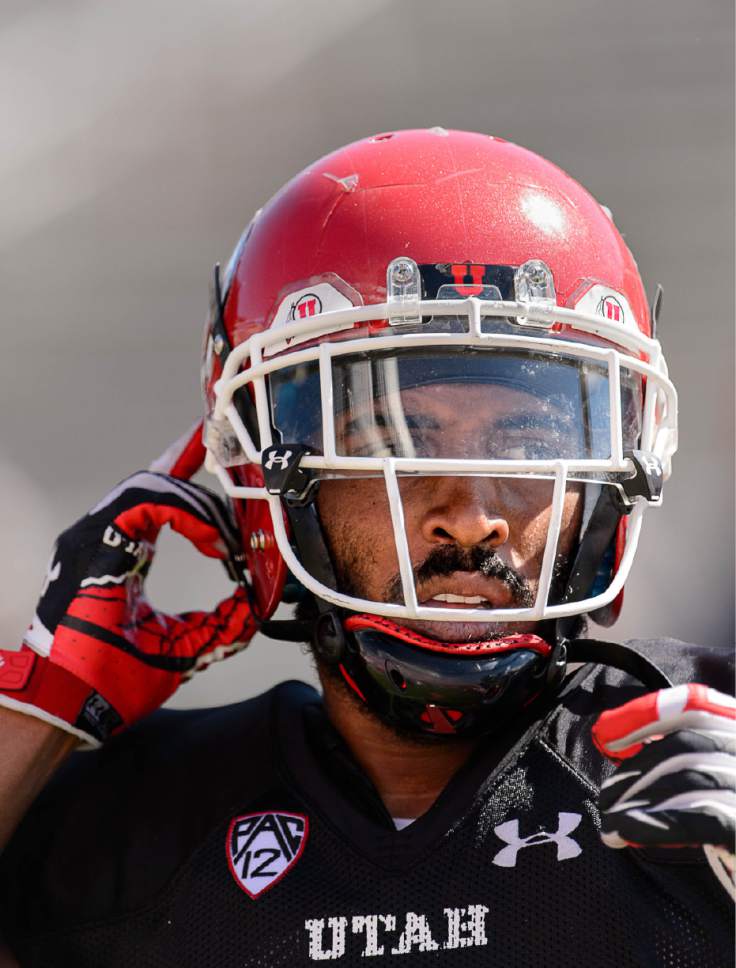 Trent Nelson  |  The Salt Lake Tribune
With the expected absence of Dominique Hatfield, Utah needs Reggie Porter (No. 29) to be a rock at the opposite cornerback spot, even though an ACL injury last August cost him what was expected to be a breakout season. Porter was photographed at practice in Salt Lake City, Friday August 14, 2015.