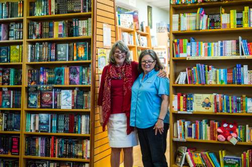 Chris Detrick  |  The Salt Lake Tribune
Co-owners Betsy Burton and Anne Holman pose for a portrait at The King's English Bookshop in Salt Lake City on Wednesday, Aug. 31, 2016.
