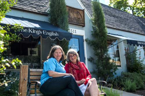 Chris Detrick  |  The Salt Lake Tribune
Co-owners Anne Holman and Betsy Burton pose for a portrait at The King's English Bookshop in Salt Lake City on Wednesday, Aug. 31, 2016.