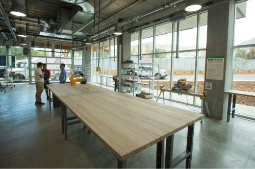 Rick Egan  |  The Salt Lake Tribune

The shop, in the Lassonde Entrepreneur Institute, Lassonde Studios, a one-of-a-kind facility where students can live, create new products and launch companies. Thursday, September 22, 2016.
