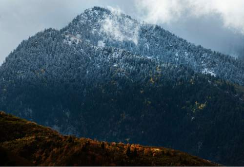 Steve Griffin / The Salt Lake Tribune


A fresh dusting of snow covers the mountain tops in Little Cottonwood Canyon merging fall and winter as the fall colors glow in the sun after a storm whipped across the Wasatch Front. Friday September 23, 2016.