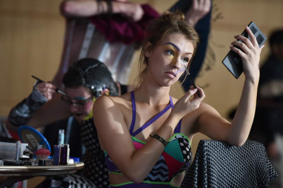 Francisco Kjolseth | The Salt Lake Tribune

Morgan Werder prepares to participate in the queer crip fashion show, a politicized umbrella term that encompasses queer, gender nonconforming identities, takes place at the University of Utah as part of LGBT Pride Week.