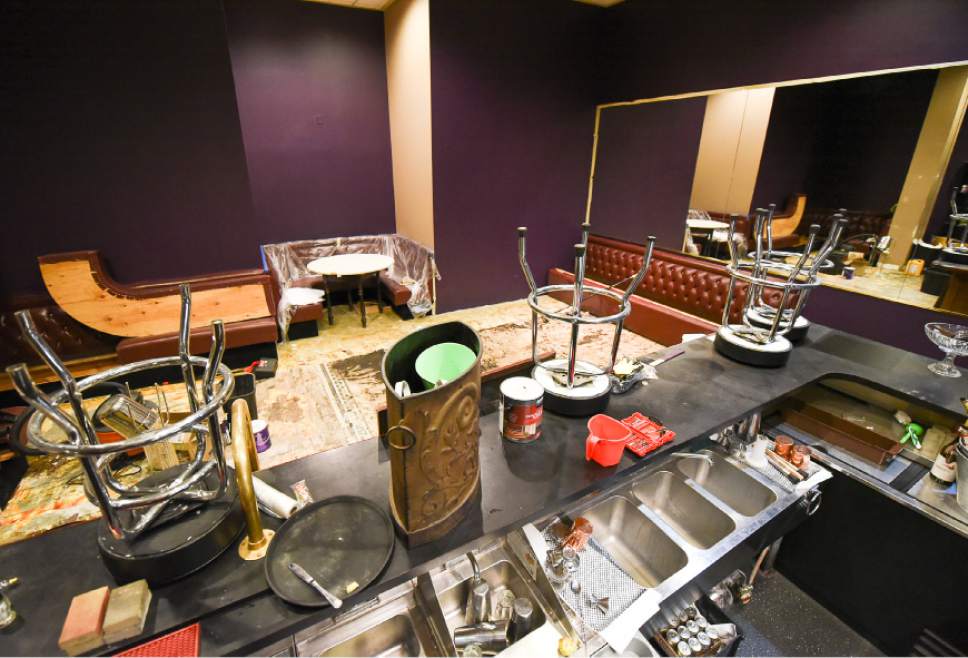 Francisco Kjolseth | The Salt Lake Tribune
Lamb's Grill has stopped work on a planned lounge within the restaurant. That space will now be turned into an alcohol pouring and mixing area to comply with the state's "Zion Curtain" law.