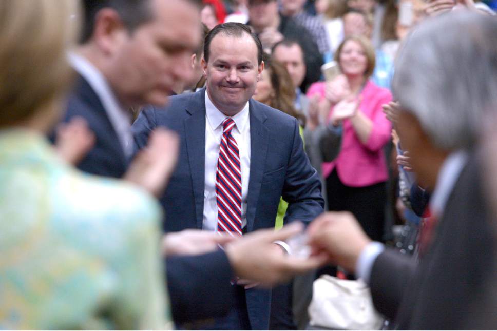 Leah Hogsten  | Tribune file photo
 Sen. Mike Lee, R-Utah, is promoting a new move to try and claw back power from the executive branch and put in the hands of Congress, where he said