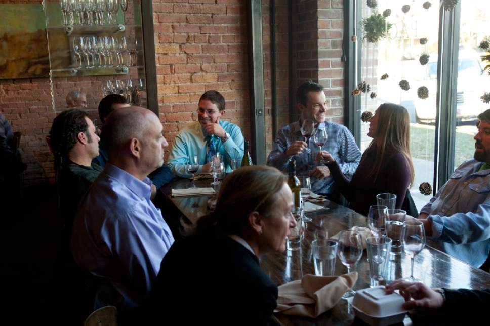 Chris Detrick  |  The Salt Lake Tribune
Fine dining still means a higher level of attention to the food, wine and service, but it can be served in a relaxed atmosphere. "The grand entrance and the red carpet, that's behind us," said Scott Evans, co-owner of the Pago Restaurant group in Salt Lake City.