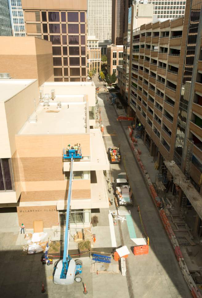 Rick Egan  |  The Salt Lake Tribune

Construction on Regent Street, Thursday, October 13, 2016.