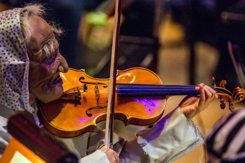 Chris Detrick  |  The Salt Lake Tribune
Members of the Utah Symphony perform during the Halloween Concert at Abravanel Hall Tuesday October 27, 2015.