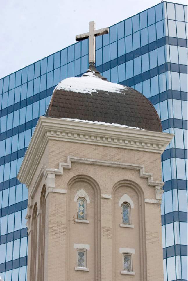 Paul Fraughton  |   Salt Lake Tribune
Salt Lake City's First Methodist Episcopal Church on the corner of 200South and 200East.
 Tuesday, January 15, 2013