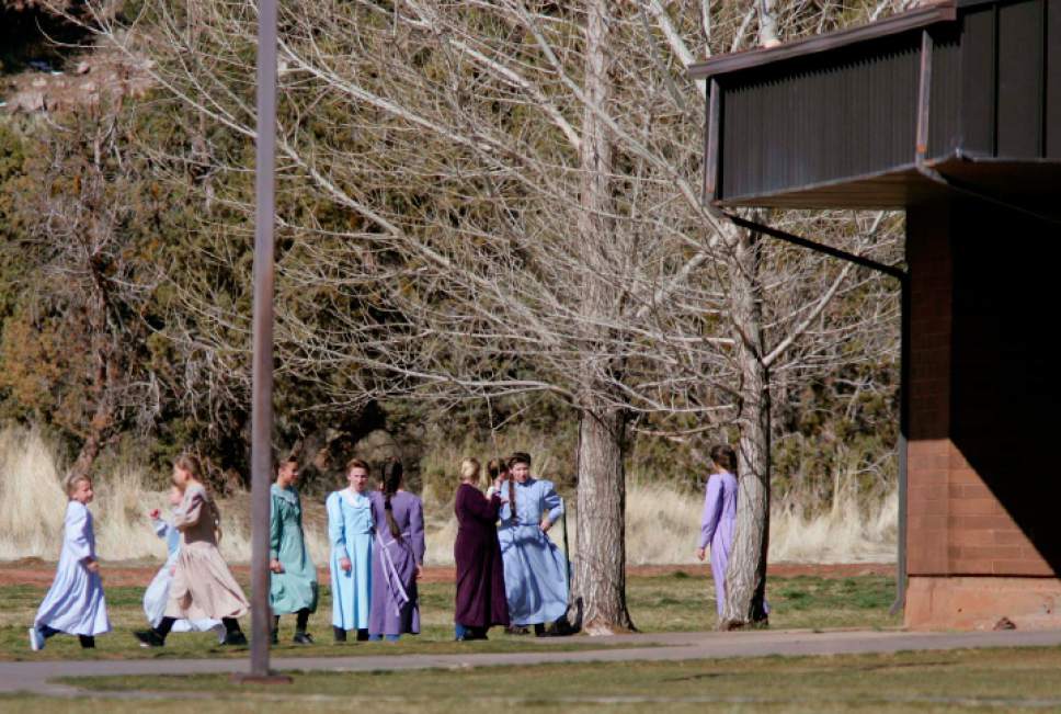 Trent Nelson  |  The Salt Lake Tribune 

Girls at what was then an FLDS private school in Hildale, March 15, 2006.