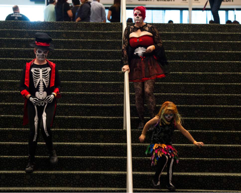 Steve Griffin / The Salt Lake Tribune

Halloween is starting early as FearCon, a two-day fan convention for horror, fantasy and Halloween-related stuff opens at the Salt Palace Convention Center in Salt Lake City October 26, 2016.