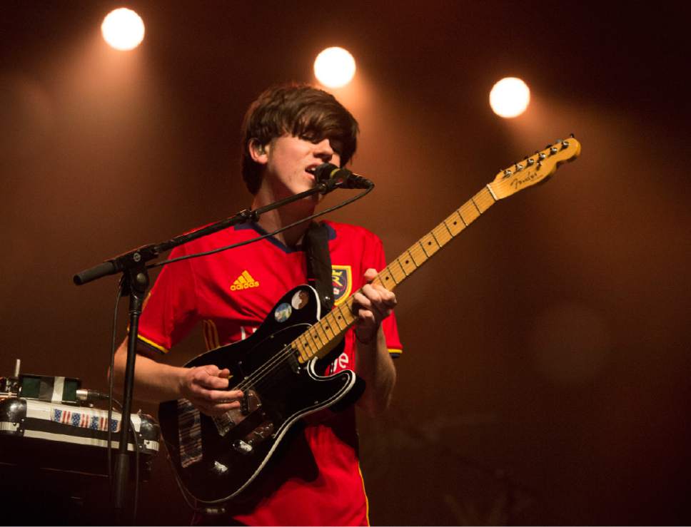 Rick Egan  |  The Salt Lake Tribune

Declan McKenna opens for The Head and The Heart, in the first rock concert at the new Eccles Theater in downtown Salt Lake City on Monday, Nov. 2, 2016.