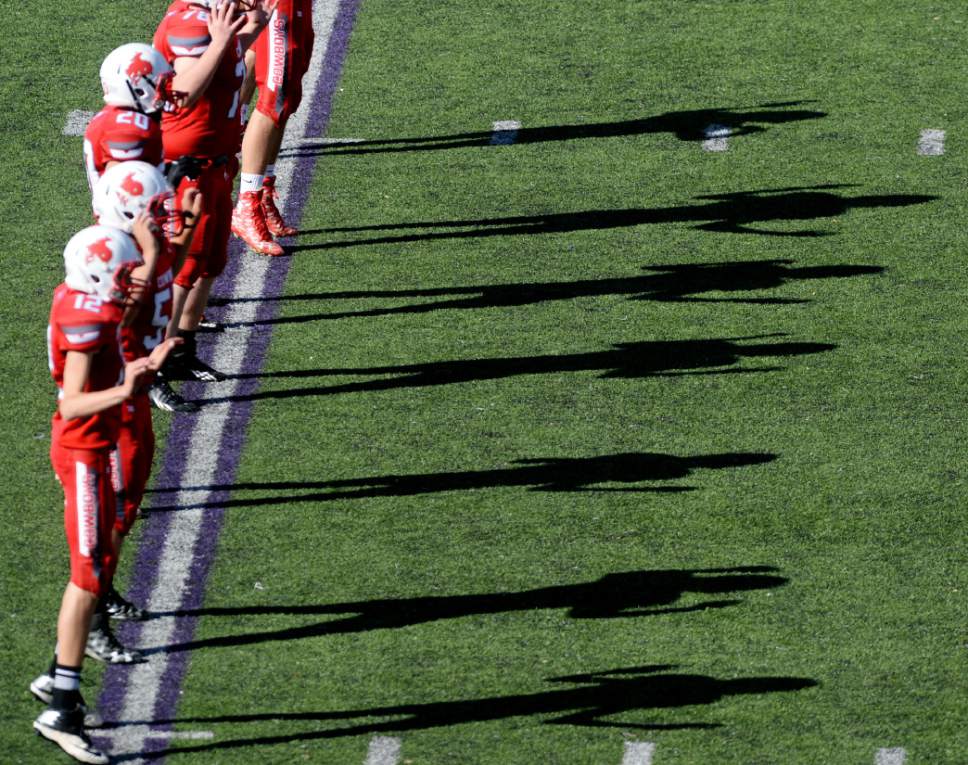 Steve Griffin / The Salt Lake Tribune


Kanab players stretch out before their game against Rich  in the Class 1A semifinal game at Stewart Stadium on the Weber State University campus in Ogden Friday November 4, 2016.