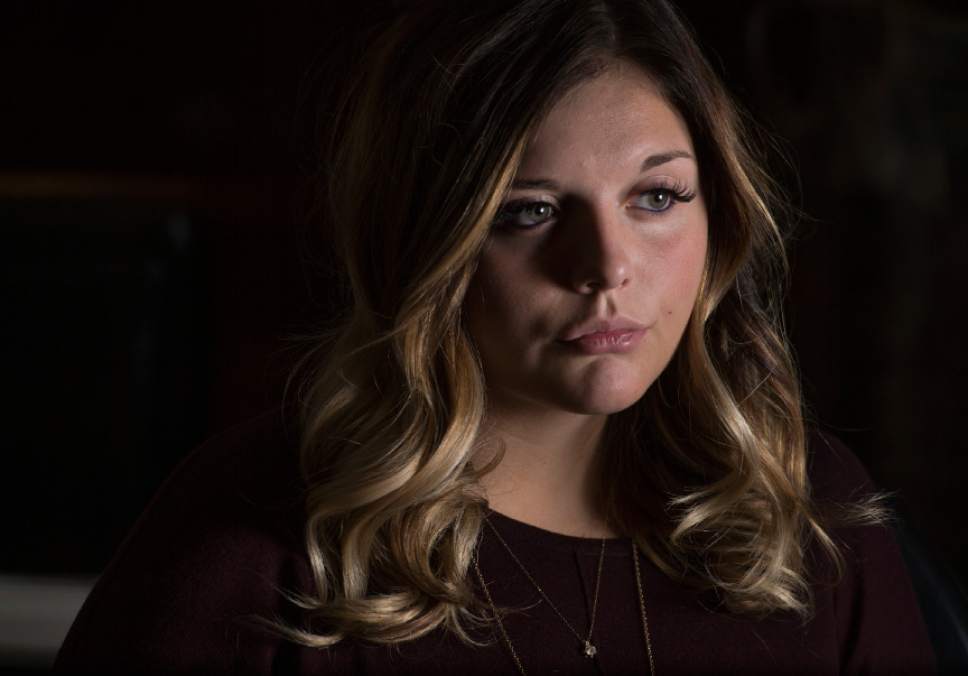 Leah Hogsten  |  The Salt Lake Tribune
Victoria Hewlett was raped multiple times in July 2015 by Utah State University student Jason Relopez. Relopez pleaded guilty and is now in jail. Hewlett is suing because USU knew about other accusations leveled against Relopez a year before he raped her.