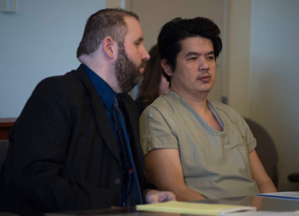 Steve Griffin / The Salt Lake Tribune


Valentin Dulla Santarromana, right, who pleaded guilty in connection with a shooting at his Millcreek area home on Aug. 22, 2015, in which he wounded his estranged wife, Jennifer Andrus, and her friend, Jai Hogue, sits with his attorney Michael Misner during sentencing in Judge Royal Hansen's courtroom at the Matheson Courthouse in Salt Lake City Thursday November 17, 2016.
