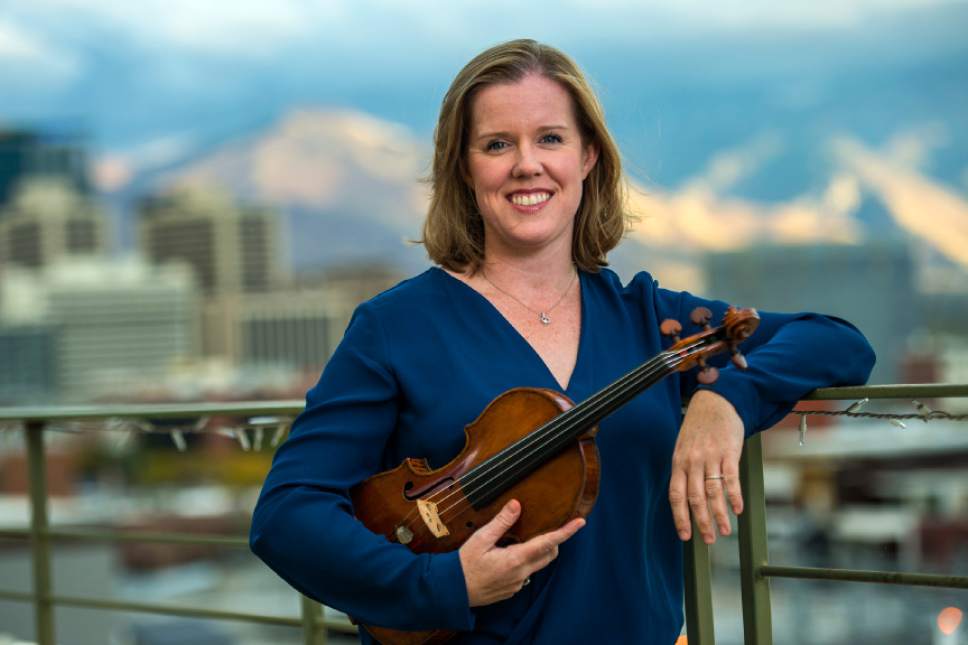 Chris Detrick  |  The Salt Lake Tribune
Utah Symphony Concertmaster Madeline Adkins poses for a portrait at The Salt Lake Tribune.