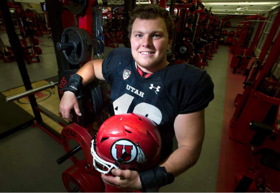 Steve Griffin / The Salt Lake Tribune


Hunter Dimick faces his last game at Rice-Eccles Stadium, and as quietly left a considerable legacy. He's tied for the all-time record in sacks and poised to continue leading the nation in QB takedowns. He is photographed here in the weight room in the football facility on the University of Utah campus in Salt Lake City Tuesday November 15, 2016.