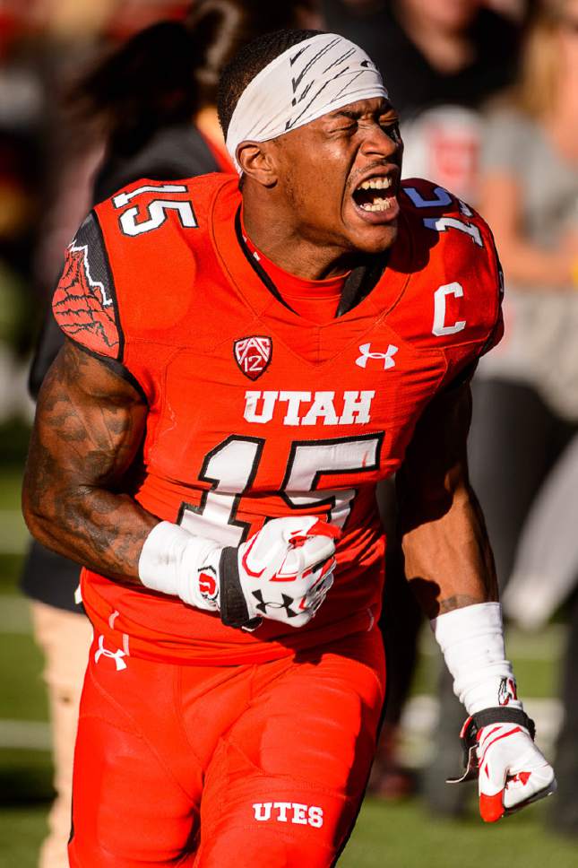 Trent Nelson  |  The Salt Lake Tribune
Utah Utes defensive back Dominique Hatfield (15) reacts to the loss as Utah hosts Oregon, NCAA football at Rice-Eccles Stadium in Salt Lake City, Saturday November 19, 2016.