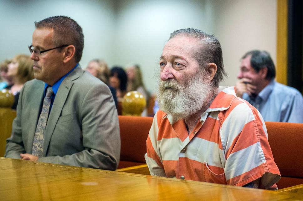 Chris Detrick  |  The Salt Lake Tribune
Thomas Edward Egley listens during his sentencing at 7th District Court in Price Tuesday November 22, 2016. Egley murdered Loretta Marie Jones on July 30, 1970. Judge George Harmond sentenced Egley to 10 years to life in the Utah State Prison.