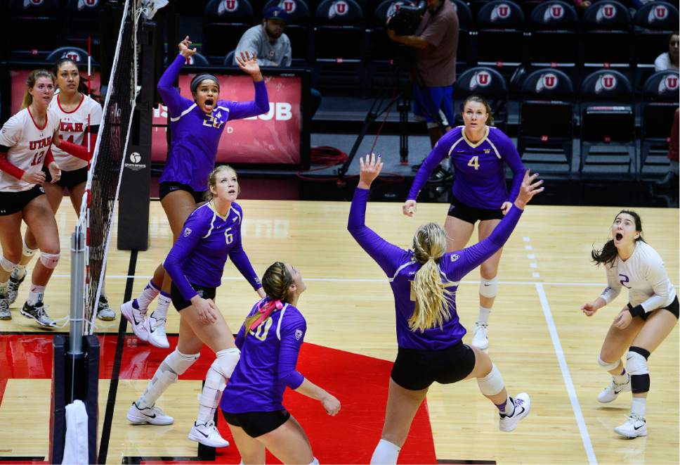 Utah volleyball No. 8 Huskies top No. 16 Utes in four sets The Salt