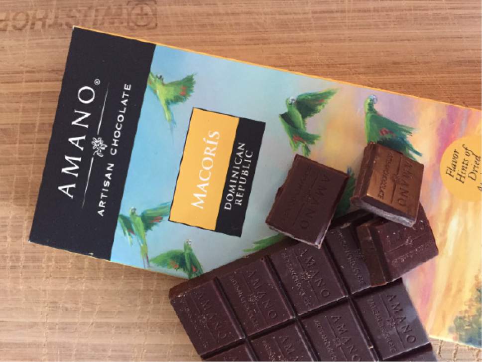 Kathy Stephenson  |  The Salt Lake Tribune

Amano Artisan Chocolate has released a new bar made with cacao beans from the Dominican Republic.