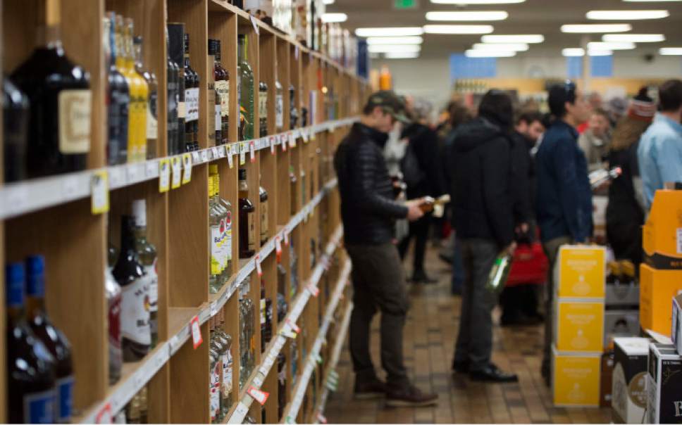 Steve Griffin / The Salt Lake Tribune


Thanksgiving shoppers form lines at the Sugarhouse State Liquor store in Salt Lake City Wednesday November 23, 2016.