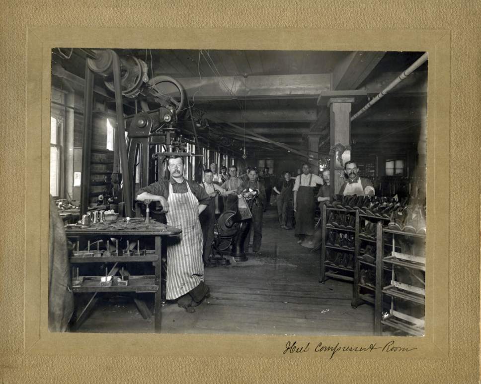 Tribune file photo

Workers are seen at the ZCMI factory in this photo believed to be from August, 1899.