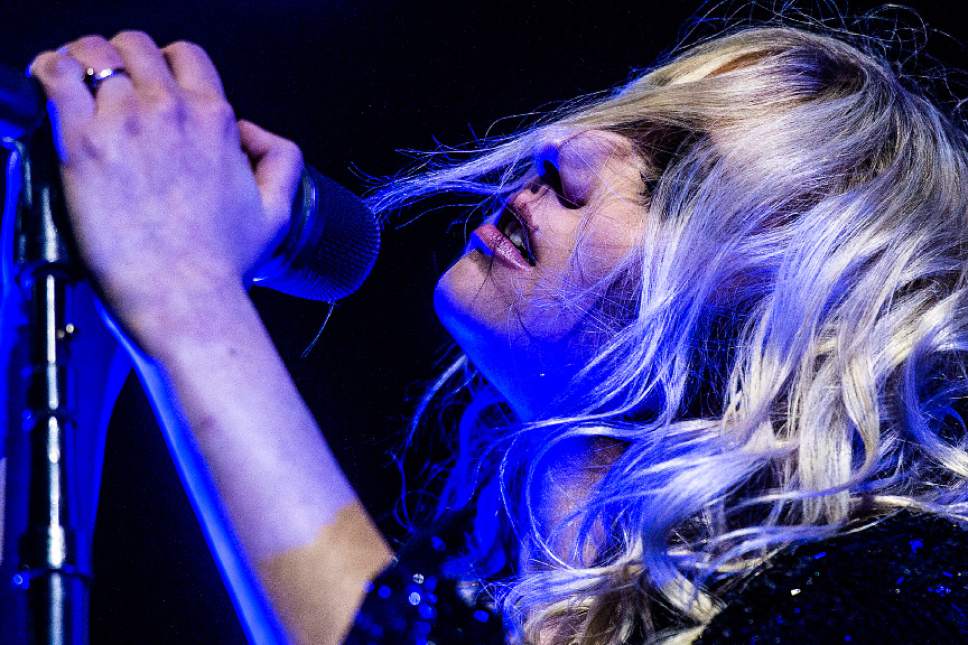 Chris Detrick  |  The Salt Lake Tribune
The Pretty Reckless, featuring former "Gossip Girl" actress Taylor Momsen, perform at The Complex Thursday October 16, 2014.