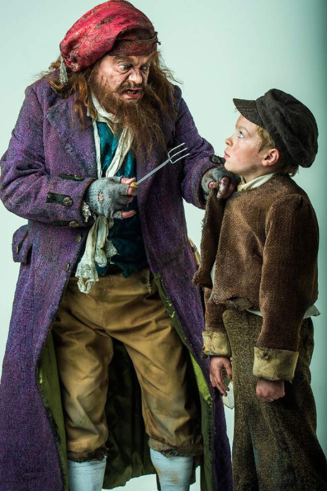 Chris Detrick  |  The Salt Lake Tribune

Bill Nolte, left, plays Fagin and Maxwell Remington is Oliver, in Pioneer Theatre Company's upcoming holiday production of  "Oliver."