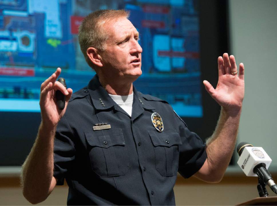 Rick Egan  |  Tribune file photo

Sheriff Jim Winder said the Salt Lake Valley Law Enforcement Service Area is overdue for a tax increase. The district is proposing a property tax hike that would cost the owner of a $281,000 home an extra $28 a year.