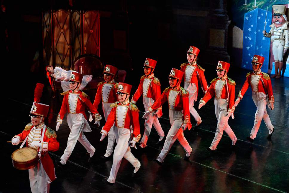 Trent Nelson  |  The Salt Lake Tribune
Ballet West's dress rehearsal for "The Nutcracker" at the Capitol Theatre in Salt Lake City, Thursday December 1, 2016.