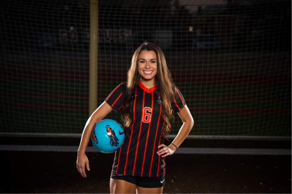 (Alex Gallivan | Special to The Tribune) Murray's Macy Martinez, a member of the 2016 Girls Soccer All-Tribune Team
