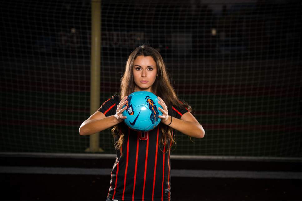 (Alex Gallivan | Special to The Tribune) Murray's Macy Martinez, a member of the 2016 Girls Soccer All-Tribune Team