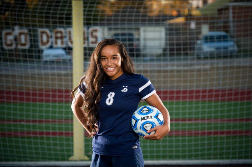 (Alex Gallivan | Special to The Tribune) Juan Diego's Daviana Vaka, a member of the 2016 Girls Soccer All-Tribune Team