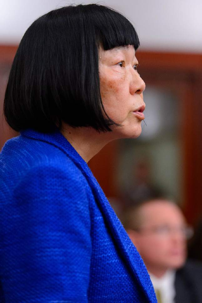 Trent Nelson  |  The Salt Lake Tribune
Salt Lake County prosecutor Chou Chou Collins at a motion hearing for former Utah Attorney General John Swallow, charged with bribery and public corruption, in Salt Lake City Friday December 9, 2016.