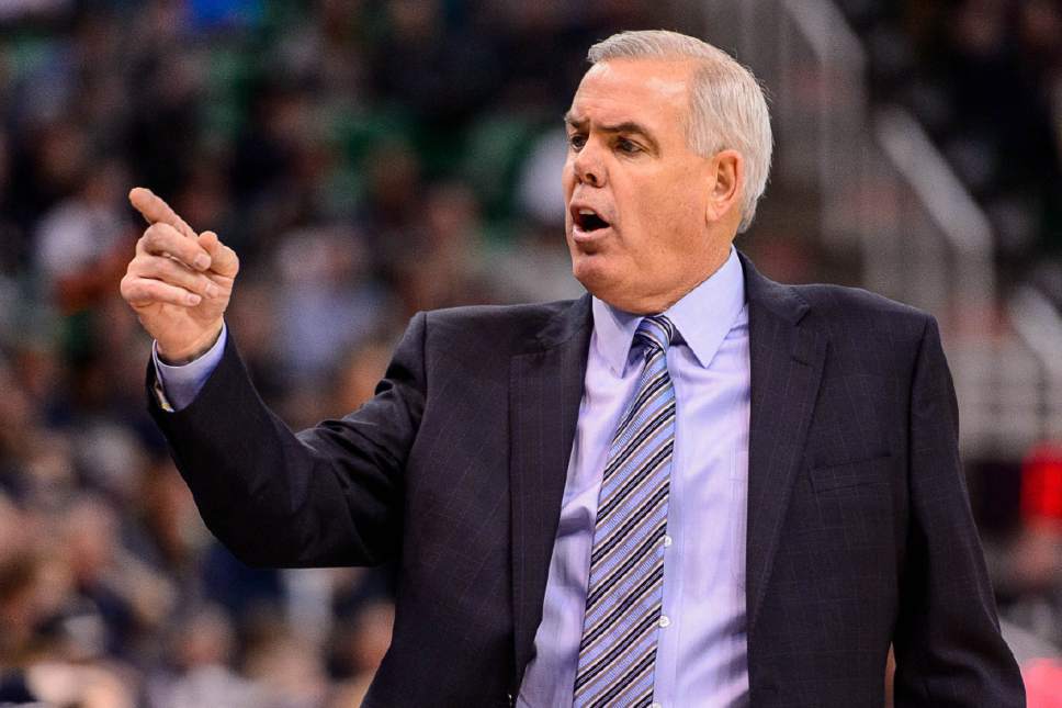 Trent Nelson  |  The Salt Lake Tribune
BYU coach Dave Rose, as BYU faces Utah State, NCAA basketball in Salt Lake City, Wednesday November 30, 2016.