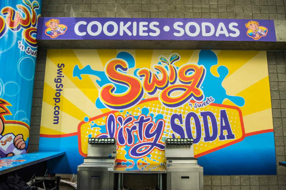 Chris Detrick  |  Tribune file photo

A Swig concession during the game at EnergySolutions Arena Thursday October 22, 2015.