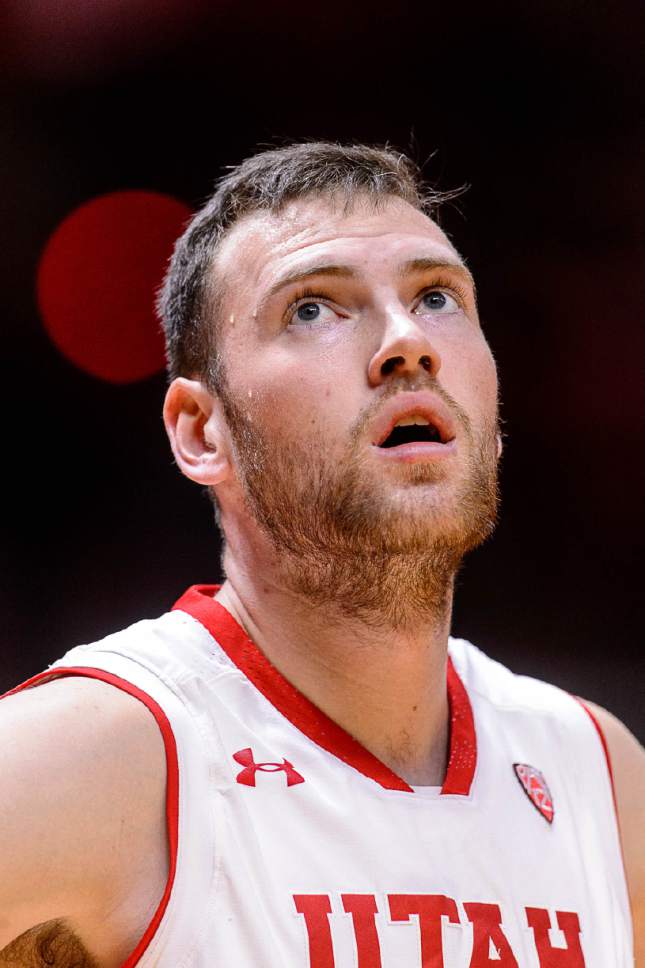 Trent Nelson  |  The Salt Lake Tribune
Utah Utes forward David Collette (13) as University of Utah hosts Prairie View A&M, NCAA basketball at the Huntsman Center in Salt Lake City, Saturday December 17, 2016.