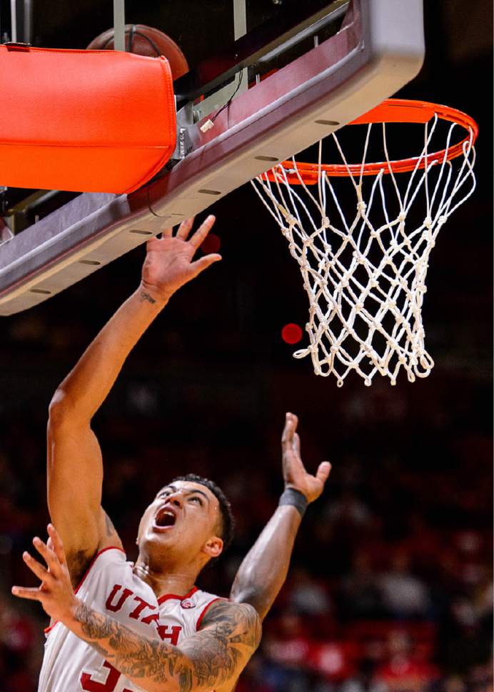 Trent Nelson  |  The Salt Lake Tribune
Utah Utes forward Kyle Kuzma (35) shoots the ball as University of Utah hosts Prairie View A&M, NCAA basketball at the Huntsman Center in Salt Lake City, Saturday December 17, 2016.